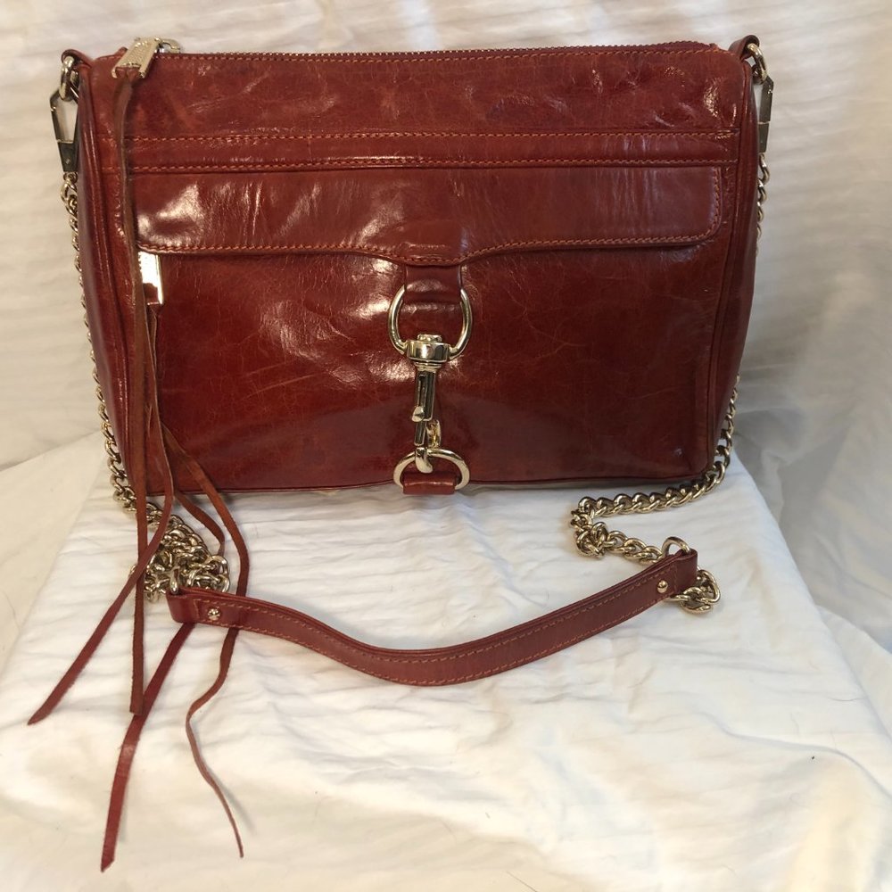 REBECCA MINKOFF MAC crossbody red orange